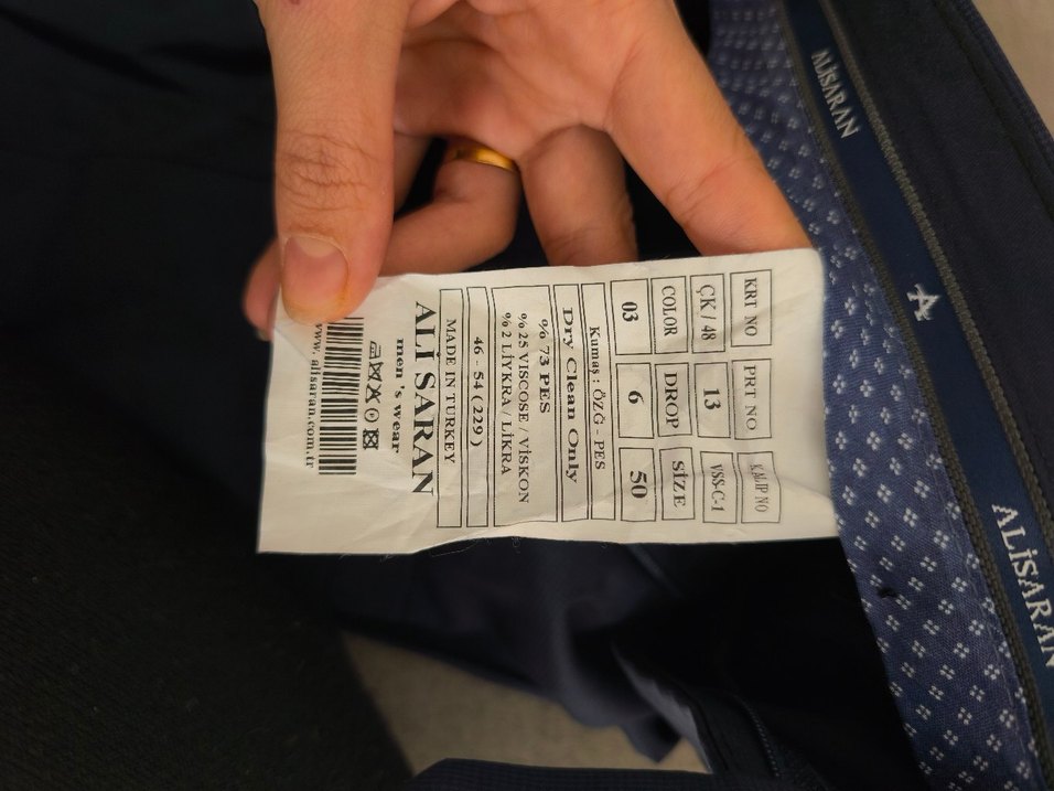 Lacivert erkek takım elbise - Görsel 4