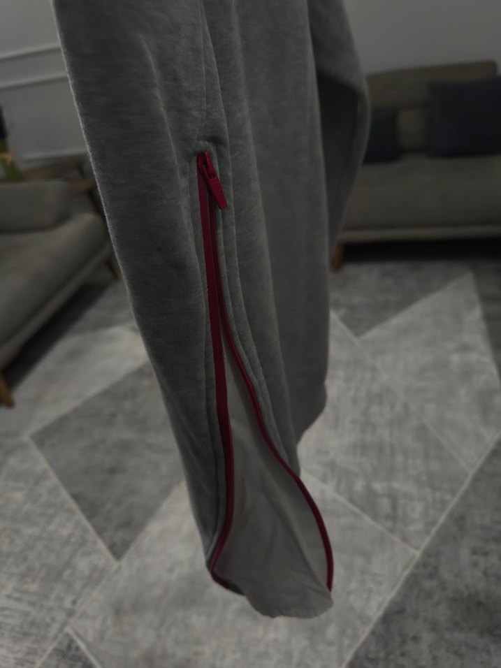 Gri Oversize Kadın Sweatshirt - Görsel 5