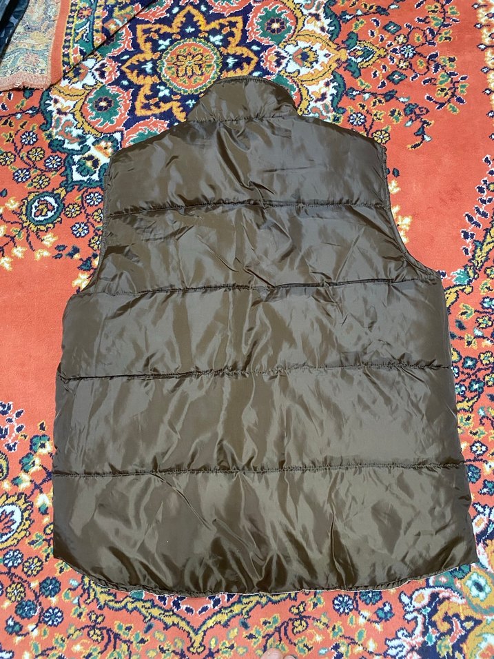 Kahverengi Nakışlı Sıcak Yelek - Görsel 4