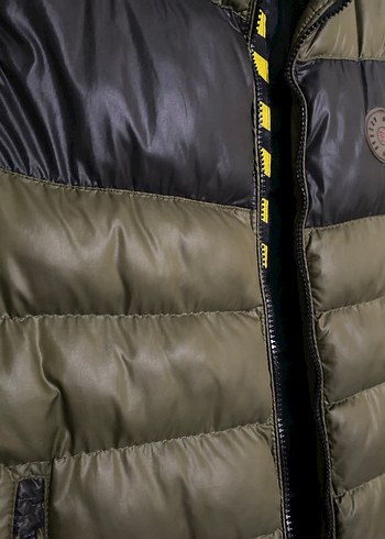 Erkek Haki Kamuflaj Fermuarlı Yelek - Görsel 2