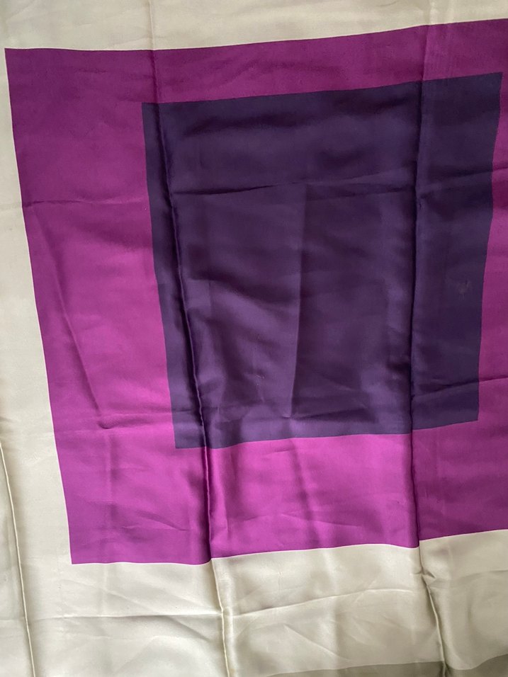 Kadın Çok Renkli İpek eşarp - Görsel 2