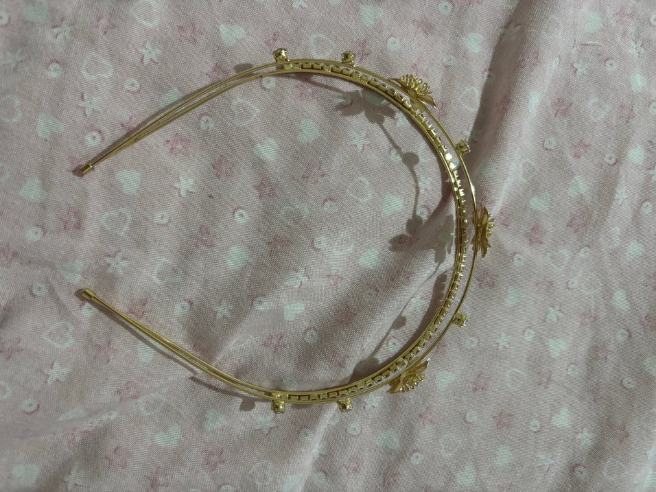 Altın Renkli Pullu Bohem Saç Aksesuarı - Görsel 3