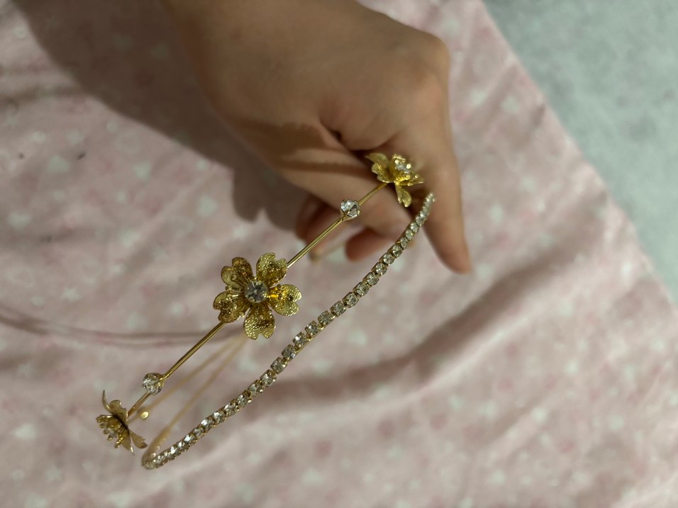 Altın Renkli Pullu Bohem Saç Aksesuarı - Görsel 4