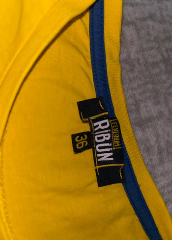 Sarı Fenerbahçe Spor Kulübü Baskılı Kadın Tişört - Görsel 2