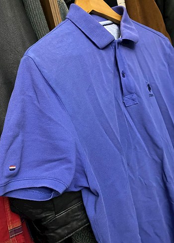 Erkek Mavi Polo Yaka Tişört - Görsel 3