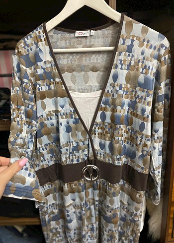 Bohem Tarz Uzun Kollu Kuşaklı Tunik - Görsel 2