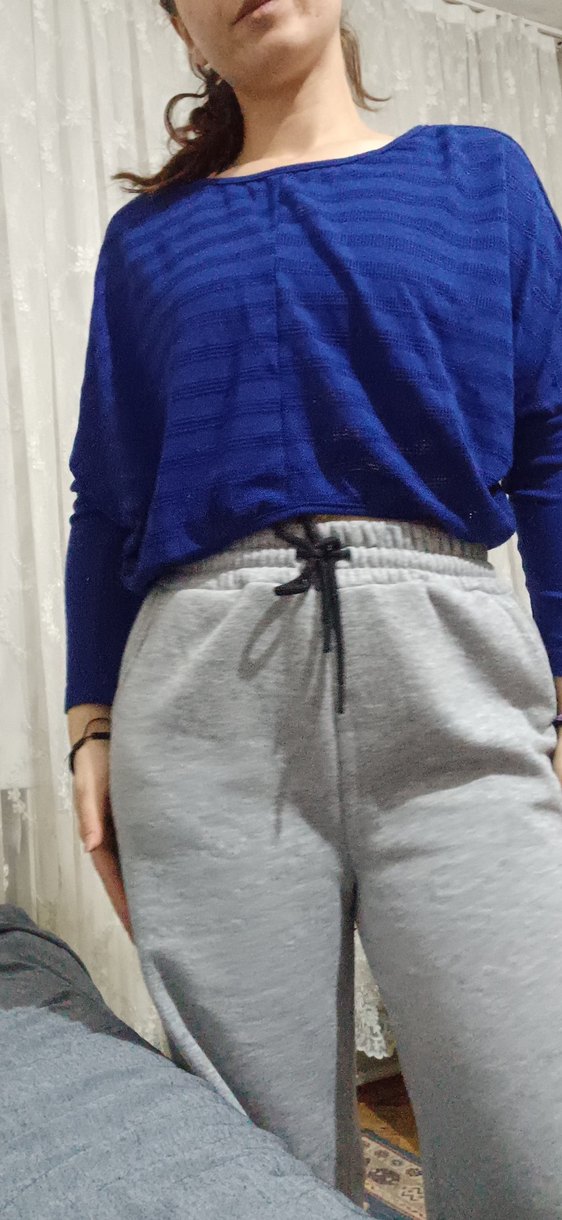 Mavi Bateau YakaBluzu - Görsel 4