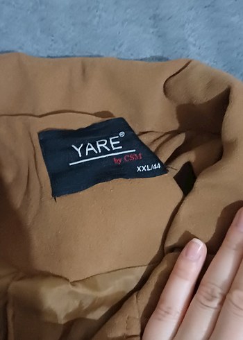 Düğmeli Bej Süet Midi Kadın Kaban - Görsel 4