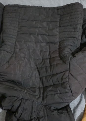 Düğmeli Siyah Kadın Kışlık Ceket - Görsel 4