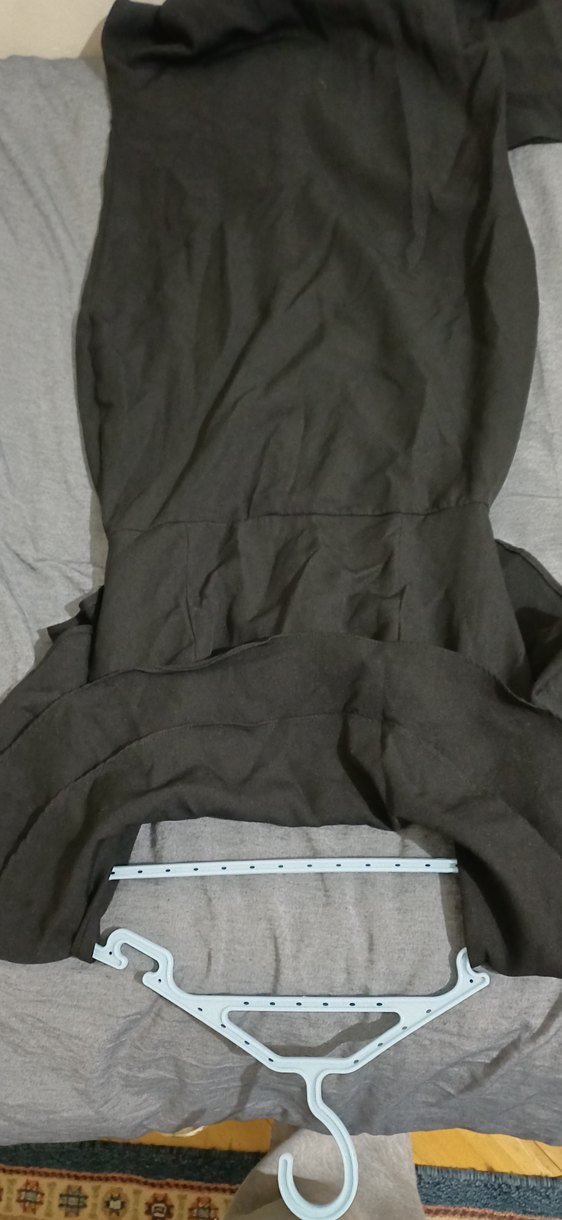 Siyah Uzun straplez Abiye Elbise balık - Görsel 3