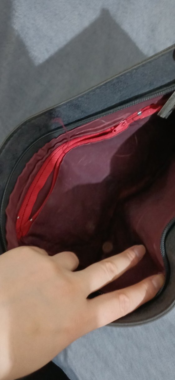 siyahDeri Zımba Detaylı Kadın Clutch Çanta - Görsel 3