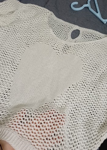 Gri Örgü Salaş Kadın Kazak - Görsel 4