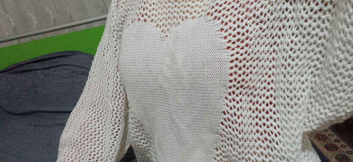 Gri Örgü Salaş Kadın Kazak - Görsel 2