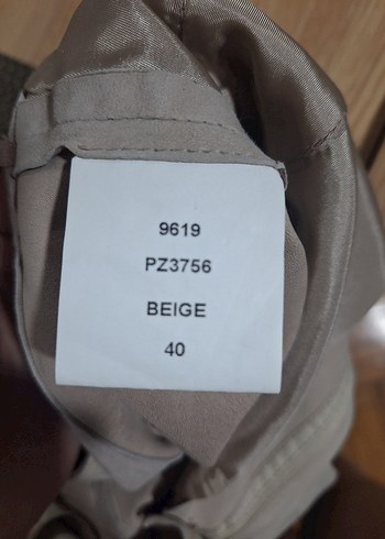 Bej Kadın Süet Kumaş Pantolon - Görsel 4