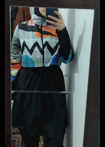 Renkli Arzu Karakaş tesettür Mayo - Görsel 4