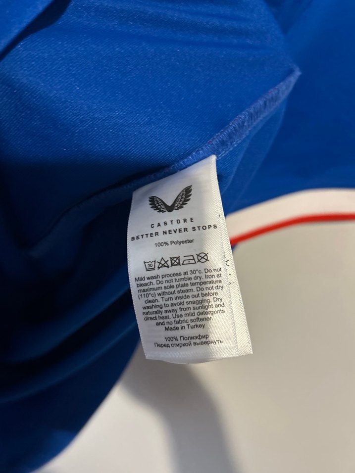 Castore Mavi Erkek Rangers Spor Tişörtü - Görsel 4