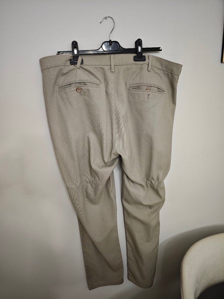 Bej Regular Fit Erkek Ofis Pantolonu - Görsel 3