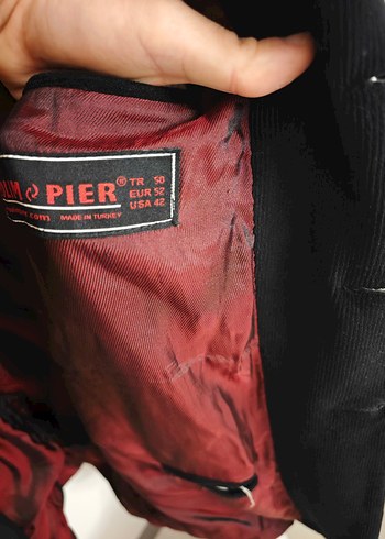 Düğmeli Siyah Erkek Takım Elbise - Görsel 3