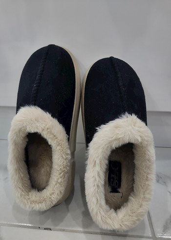 SİYAH KADIN EV BOTU KIŞLIK - Görsel 4