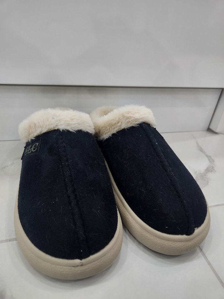 SİYAH KADIN EV BOTU KIŞLIK - Görsel 2