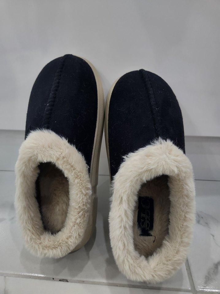 SİYAH KADIN EV BOTU KIŞLIK - Görsel 4