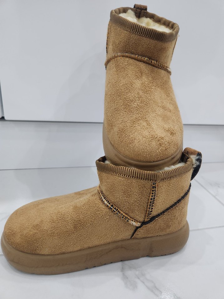 BOT KAHVERENGİ RENK İÇİ YÜNLÜ ÇOCUK - Görsel 5