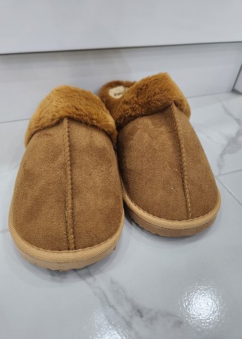 KAHVERENGİ PELUŞ EV PANDİFİ. KIŞLIK - Görsel 3