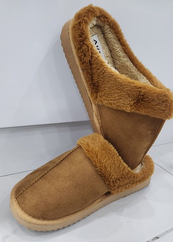 KAHVERENGİ PELUŞ EV PANDİFİ. KIŞLIK - Görsel 2