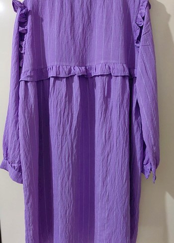 Kadın Lila Tunik Fırfırlı - Görsel 4