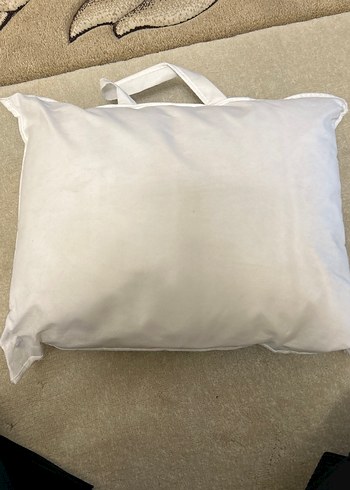 Beyaz Baskılı Pamuk Bebek Yastığı - Görsel 3