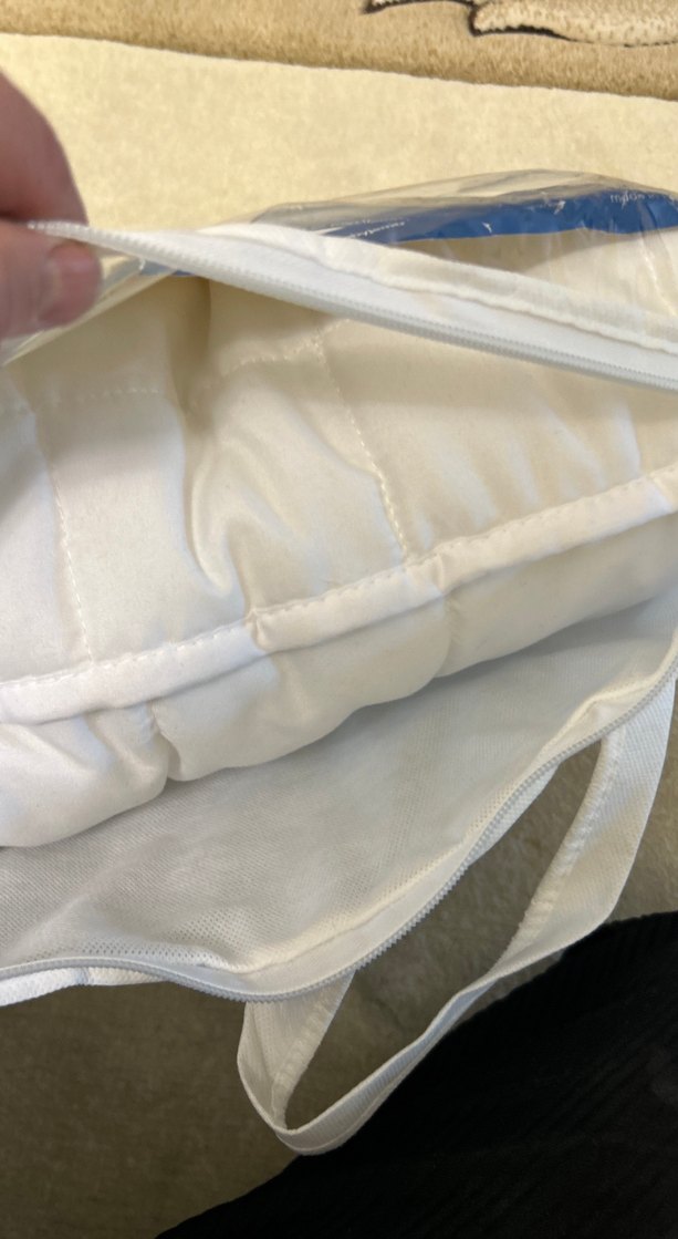 Beyaz Baskılı Pamuk Bebek Yastığı - Görsel 5