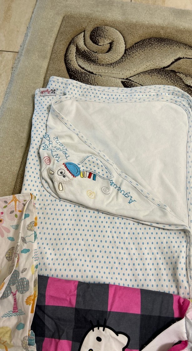 Çocuklar İçin Çok Renkli Pamuklu Uyku Örtüleri - Görsel 3