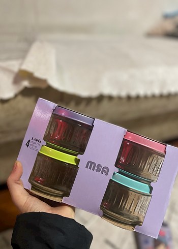 Pastel Renkli 4'lü Cam Saklama Kabı Seti - Görsel 2