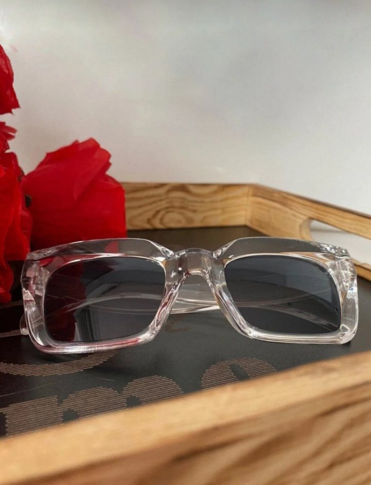 Şeffaf Çerçeveli Erkek Güneş Gözlüğü - Görsel 2