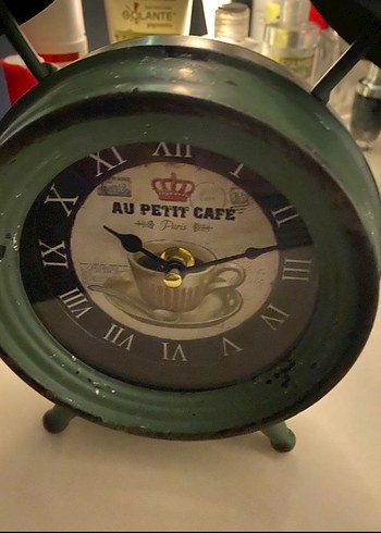 Yeşil eskitme Retro Masa Saati - Görsel 2