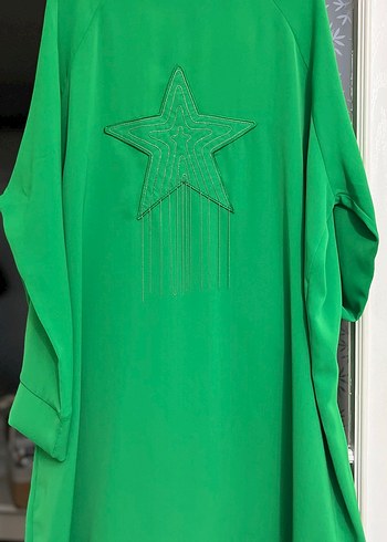 Yeşil Parlak Kadın Tesettür Tunik - Görsel 5