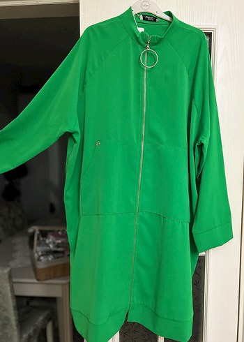 Yeşil Parlak Kadın Tesettür Tunik - Görsel 2