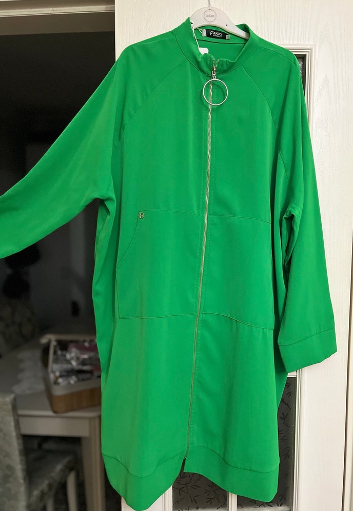Yeşil Parlak Kadın Tesettür Tunik - Görsel 2