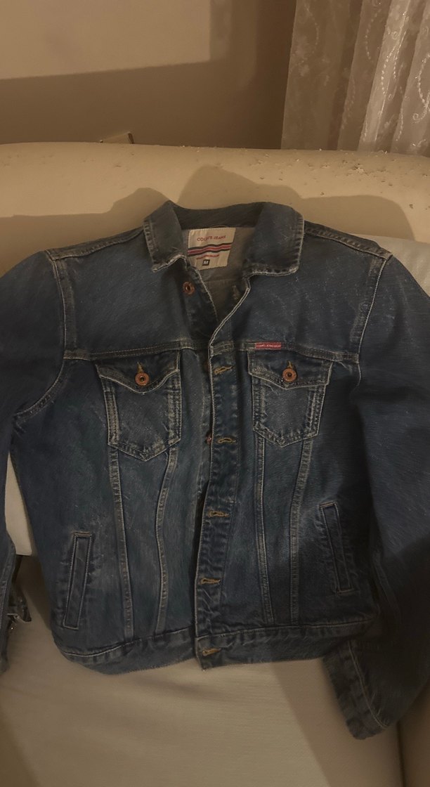 Kadın Koyu Mavi Denim Ceket - Görsel 3