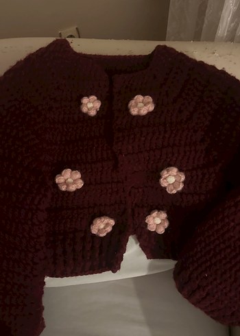 El örmesi örgü çiçekli hırka m beden - Görsel 2