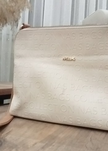 Beyaz Deri Minimalist Kadın Çanta - Görsel 2