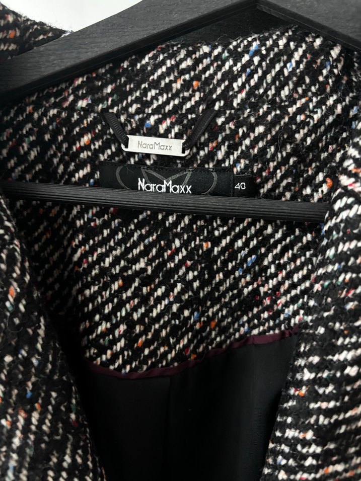 Düğmeli Gri Midi Kaban - Görsel 3