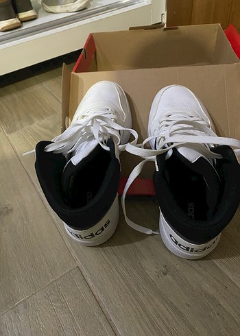 adidas Hoops 3.0 Mid Beyaz Spor Ayakkabı - Görsel 3