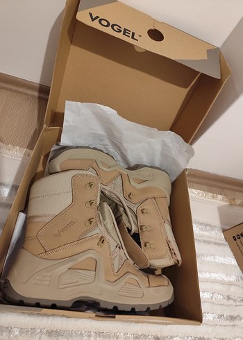 vogel çöl rengi fermuarlı bot - Görsel 5