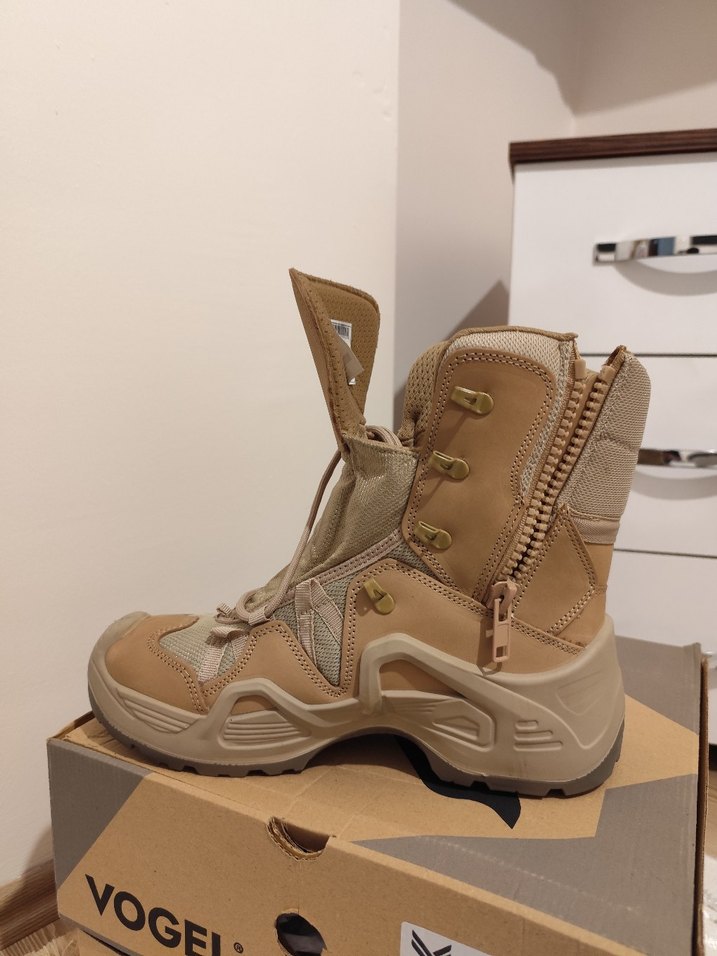 vogel çöl rengi fermuarlı bot - Görsel 2