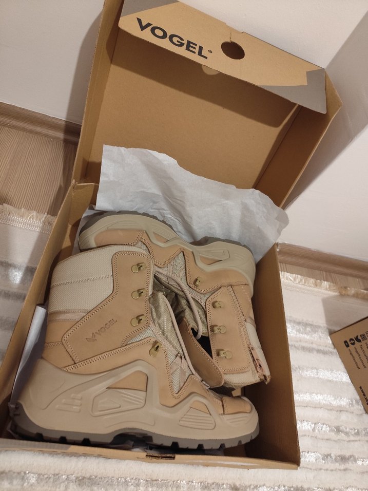 vogel çöl rengi fermuarlı bot - Görsel 5