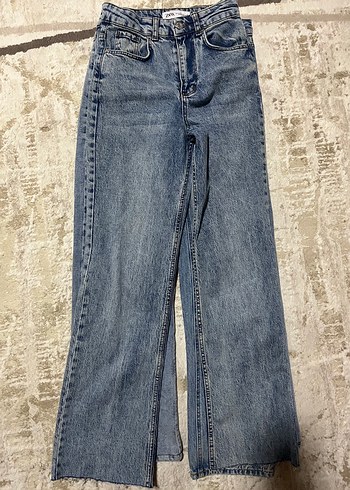 Zara Acik Mavi Denim Jean