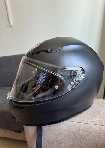 AGV K6 Siyah Mat Tam Kapalı Motosiklet Kaskı - Görsel 5