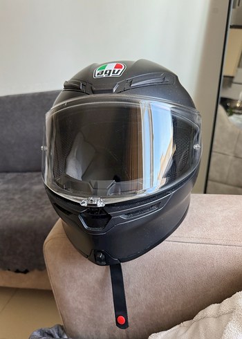 AGV K6 Siyah Mat Tam Kapalı Motosiklet Kaskı - Görsel 2