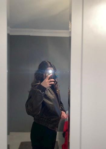 Kadın kahverengi Ceket - Görsel 2